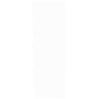 Bookcase White 80x24x75 cm Engineered Wood