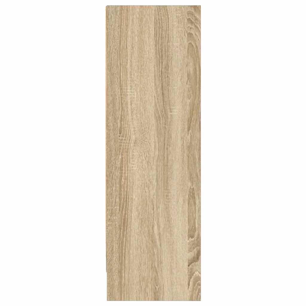 Bookcase Sonoma Oak 80x24x75 cm Engineered Wood