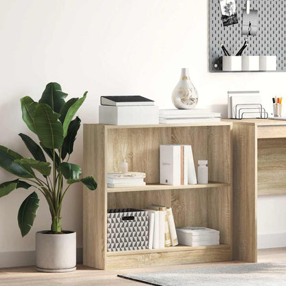Bookcase Sonoma Oak 80x24x75 cm Engineered Wood