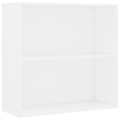 Bookcase White 80x30x76,5 cm Engineered Wood