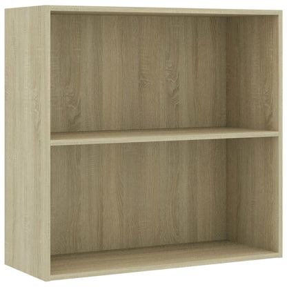 Bookcase Sonoma Oak 80x30x76,5 cm Engineered Wood
