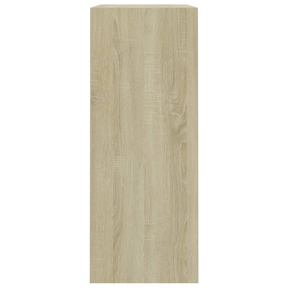 Bookcase Sonoma Oak 80x30x76,5 cm Engineered Wood