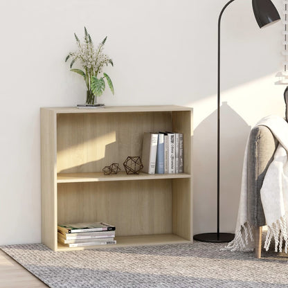Bookcase Sonoma Oak 80x30x76,5 cm Engineered Wood