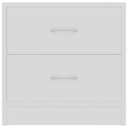 Bedside Cabinets 2 pcs White 40x30x40 cm Engineered Wood