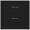 Bedside Cabinet Black 40x30x40 cm Engineered Wood