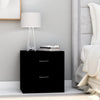 Bedside Cabinet Black 40x30x40 cm Engineered Wood