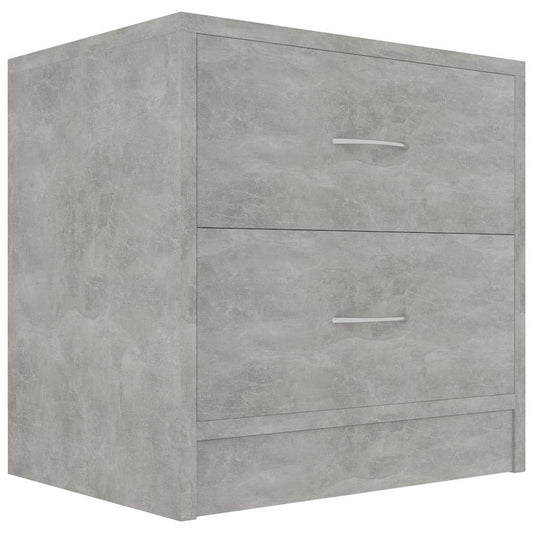 Bedside Cabinet | Concrete Grey | Engineered Wood | Small