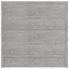 Bedside Cabinet Concrete Grey 40x30x40 cm Engineered Wood