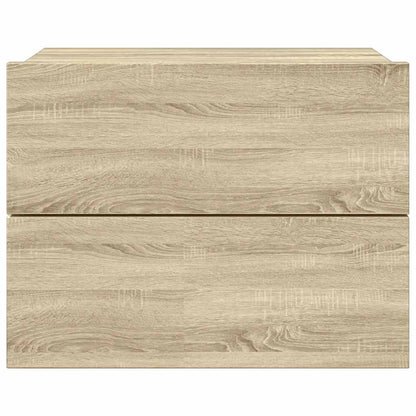 Bedside Cabinet | Sonoma oak | Engineered wood | Compact