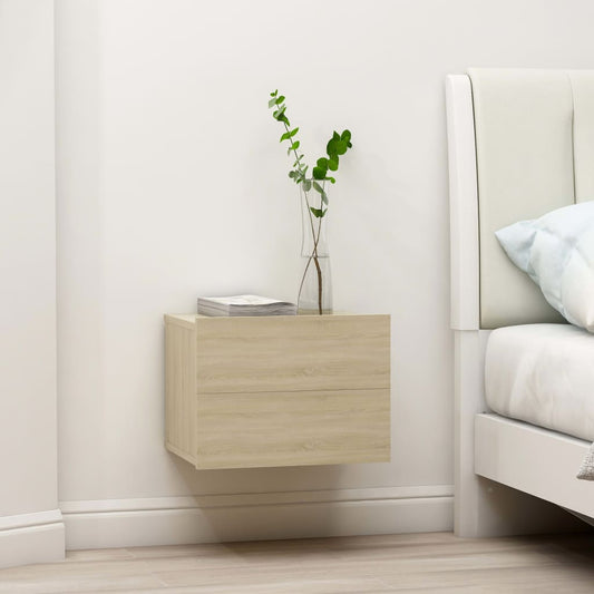 801060 vidaXL Bedside Cabinets 2 pcs Sonoma Oak 40x30x30 cm Engineered Wood