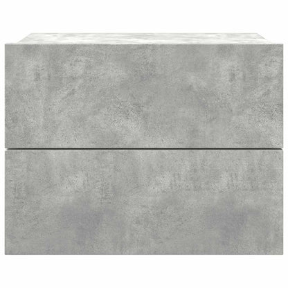 Bedside Cabinet Concrete Grey 40x30x30 cm Engineered Wood