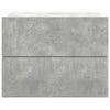 Bedside Cabinet Concrete Grey 40x30x30 cm Engineered Wood