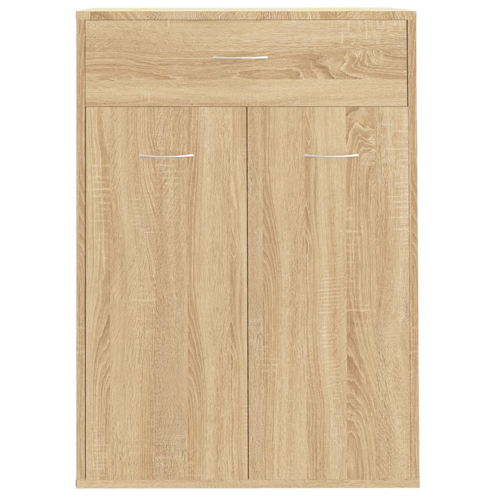 Shoe Cabinet Sonoma Oak 60x35x84 cm Engineered Wood