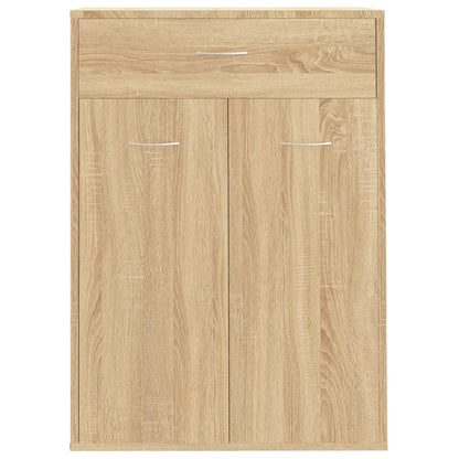 Shoe Cabinet Sonoma Oak 60x35x84 cm Engineered Wood