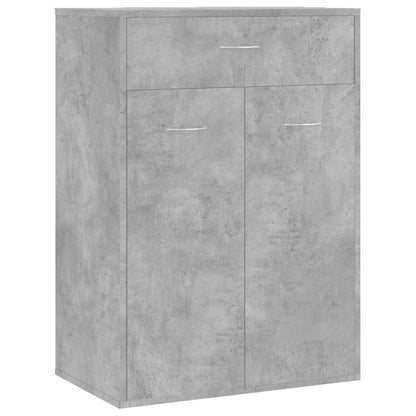 Shoe Rack | Concrete grey | Engineered wood | Compact | Shoe Cabinet