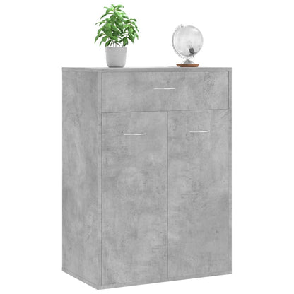 Shoe Rack | Concrete grey | Engineered wood | Compact | Shoe Cabinet
