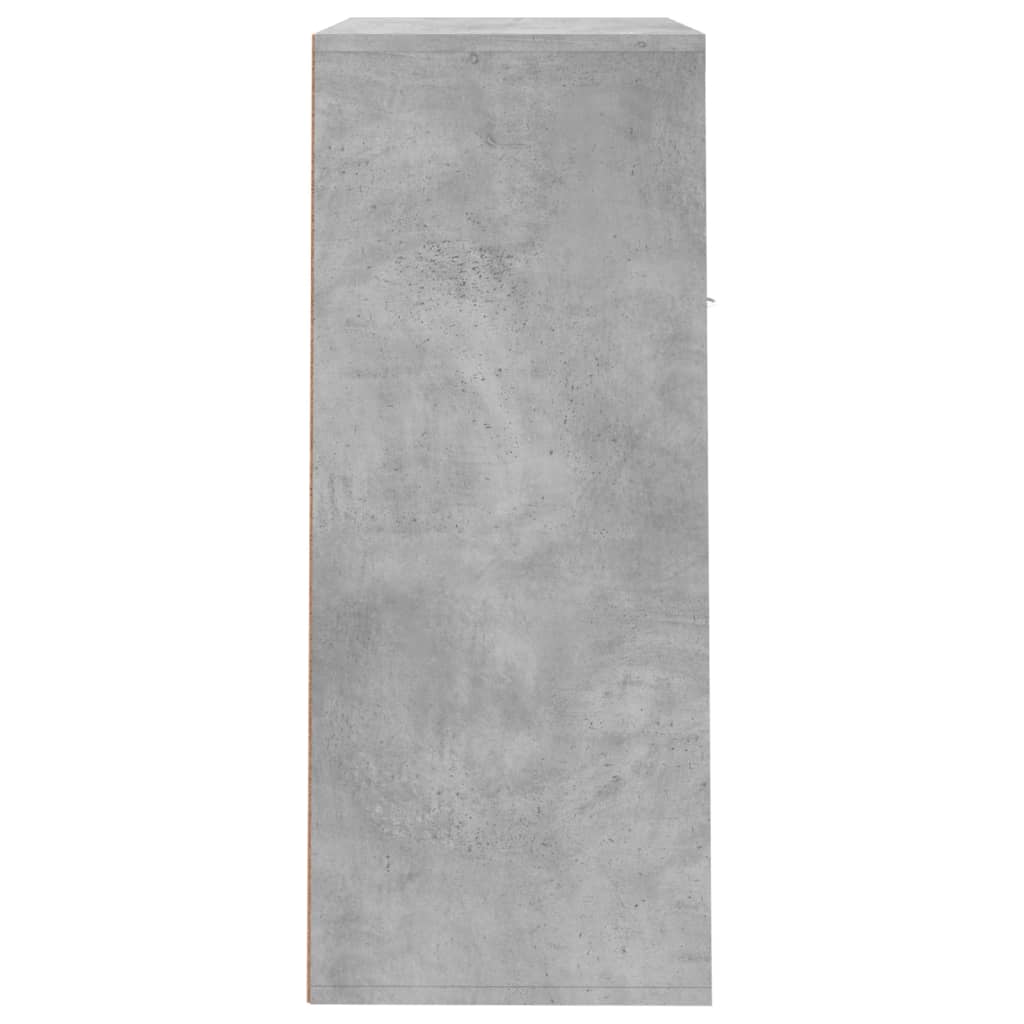 Shoe Rack | Concrete grey | Engineered wood | Compact | Shoe Cabinet