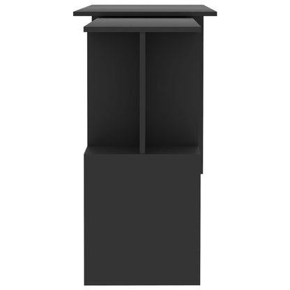 801100 vidaXL Corner Desk Grey 200x50x76 cm Engineered Wood