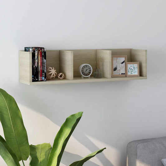 Wall Shelf | Sonoma oak | Engineered wood | Wall mounting | Wall Shelf