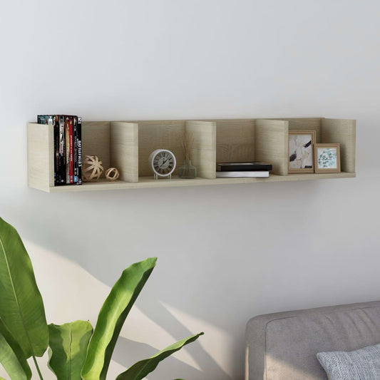 Wall Shelf | Sonoma oak | Engineered wood | Medium | Wall Shelf