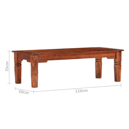 Coffee Table 110x50x35 cm Solid Acacia Wood