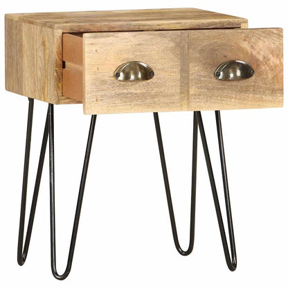 Bedside Cabinet | Brown | Solid Mango Wood | 40x30x50 cm