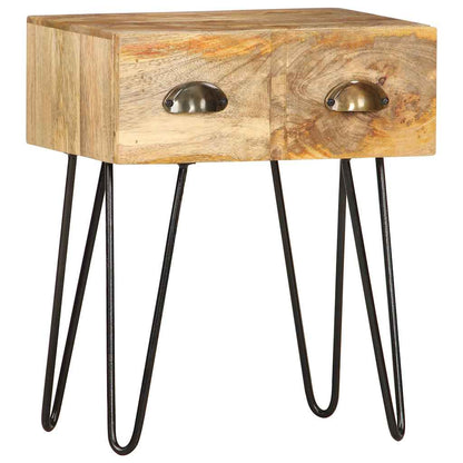 Bedside Cabinet | Brown | Solid Mango Wood | 40x30x50 cm