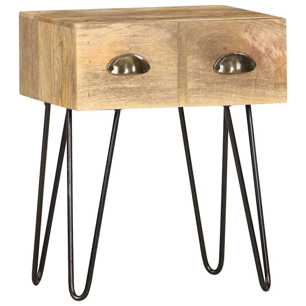 Bedside Cabinet | Brown | Solid Mango Wood | 40x30x50 cm