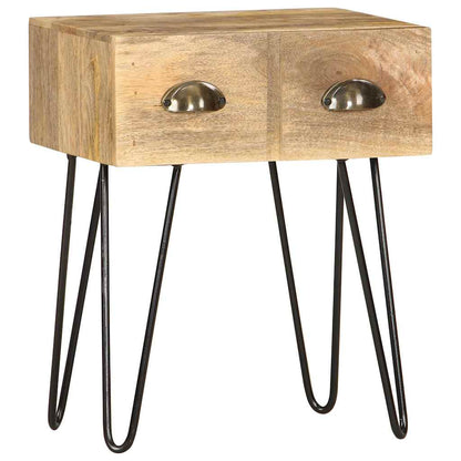 Bedside Cabinet | Brown | Solid Mango Wood | 40x30x50 cm