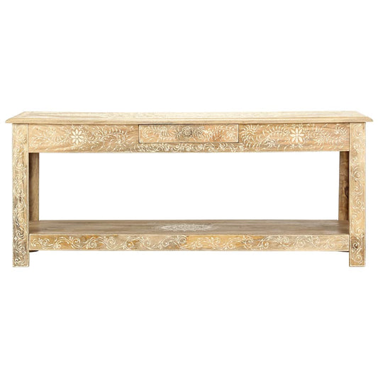 Coffee Table 110x50x45 cm Hand Painted Solid Mango Wood