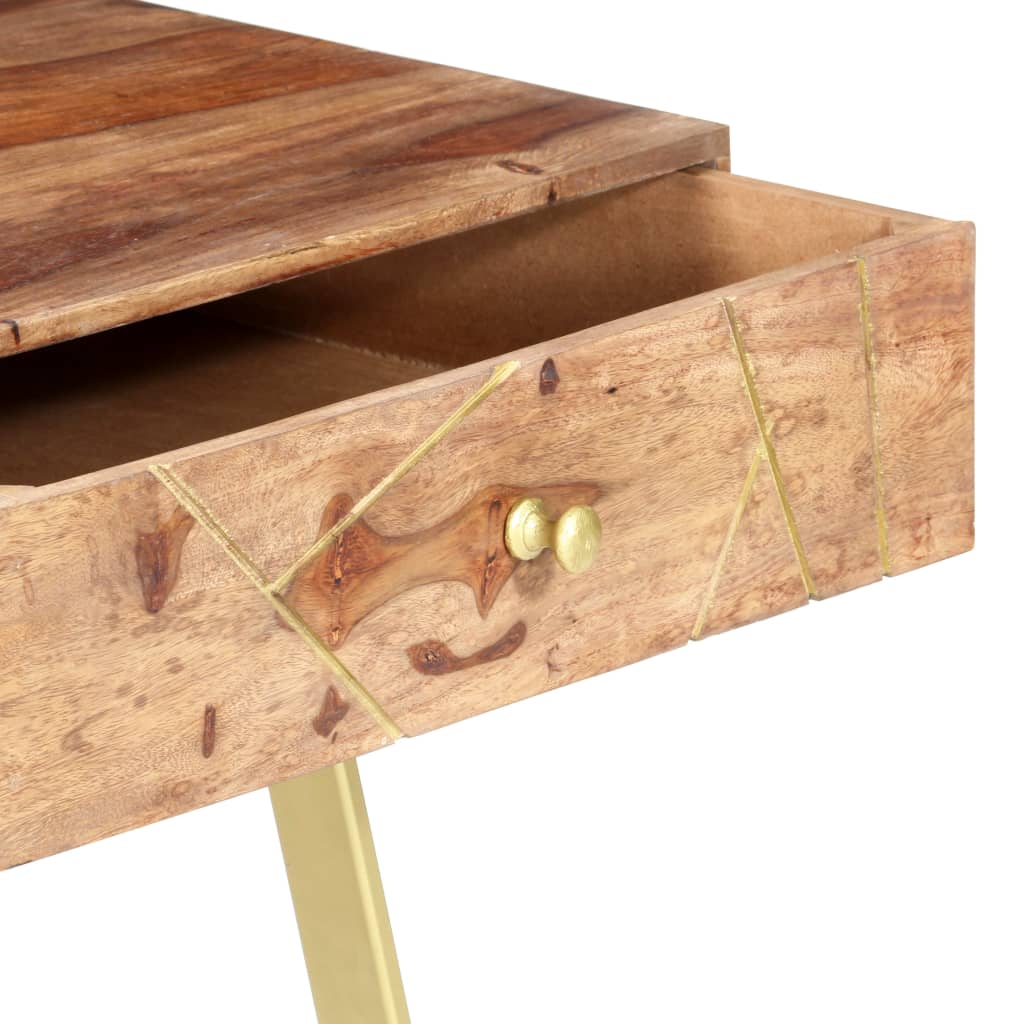 Writing Desk with Drawers 39.4"x21.7"x29.5" Solid Acacia Wood