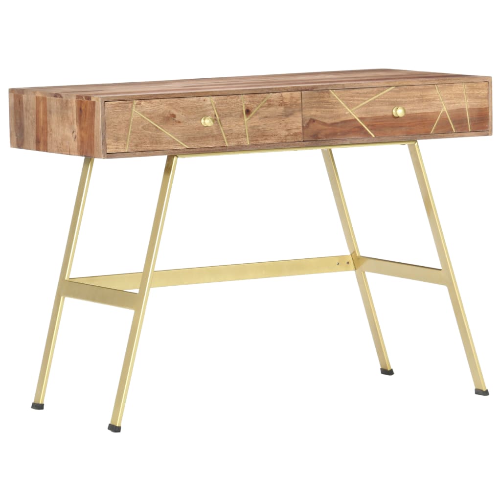 Writing Desk with Drawers 39.4"x21.7"x29.5" Solid Acacia Wood