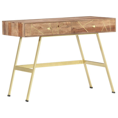 Writing Desk with Drawers 39.4"x21.7"x29.5" Solid Acacia Wood