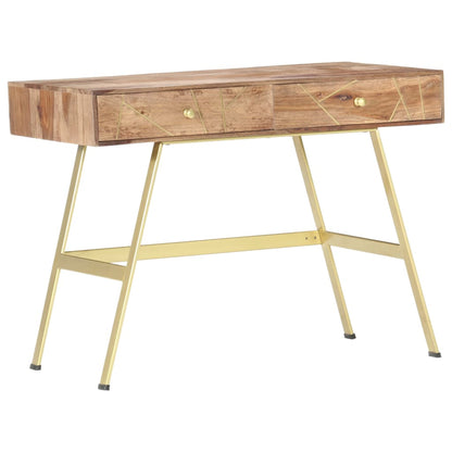 Writing Desk with Drawers 39.4"x21.7"x29.5" Solid Acacia Wood