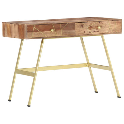 Writing Desk with Drawers 39.4"x21.7"x29.5" Solid Acacia Wood