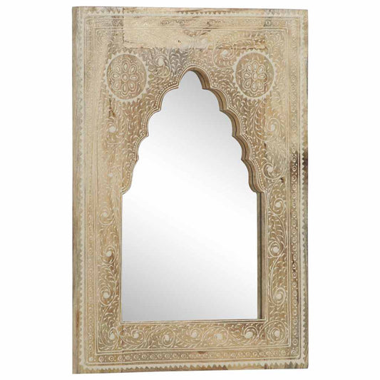 Mirror | Dark Wood | Solid Mango Wood | Medium | Decorative Inlays