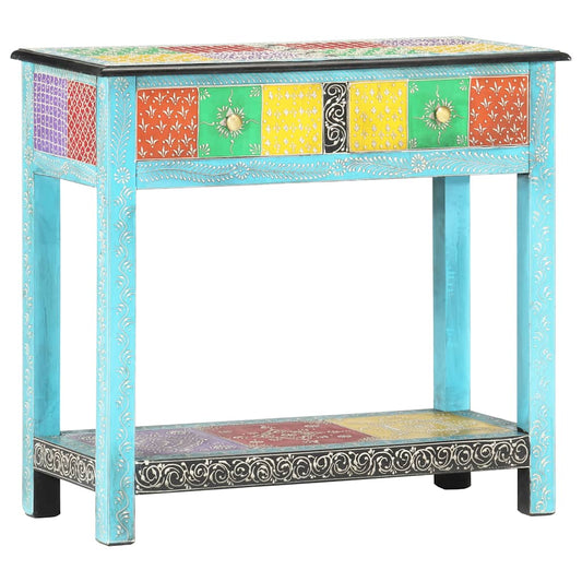 Console Table | Multicolour | Solid Mango Wood, MDF | 80 x 35 x 75 cm