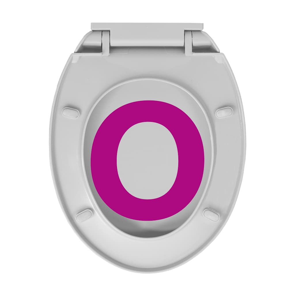 Soft-Close Toilet Seat Light Grey Oval