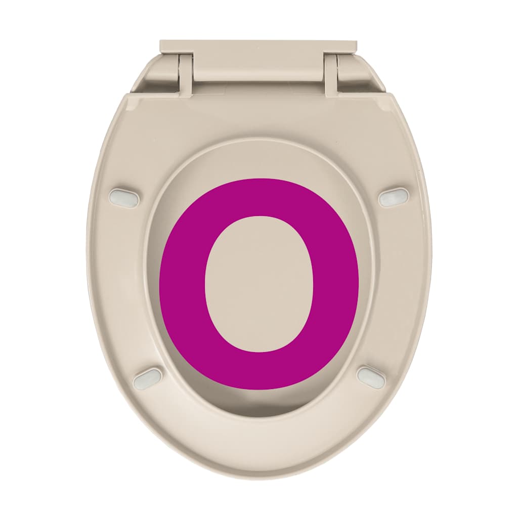 Soft-Close Toilet Seat Apricot Oval