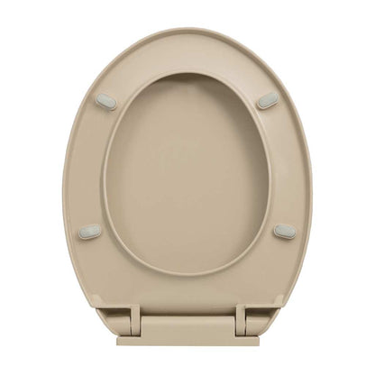 Soft-Close Toilet Seat Beige Oval