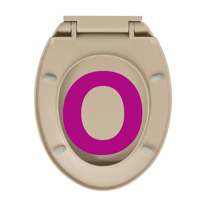 Soft-Close Toilet Seat Beige Oval