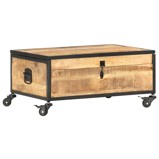 Coffee Table | Green | Solid mango wood, rubber wood, iron | Medium