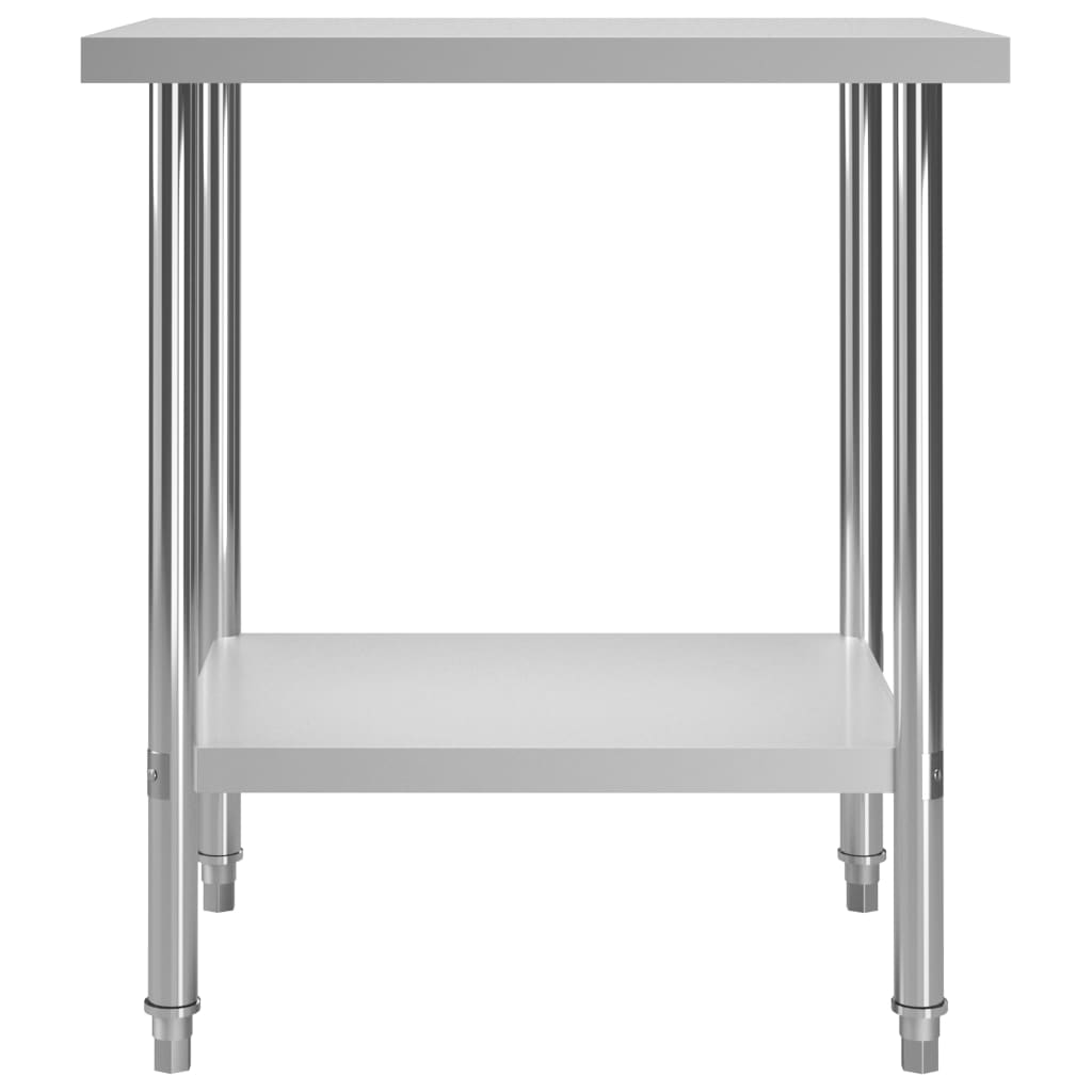 Kitchen Work Table 80x60x85 cm Stainless Steel