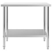Kitchen Work Table 100x60x85 cm Stainless Steel