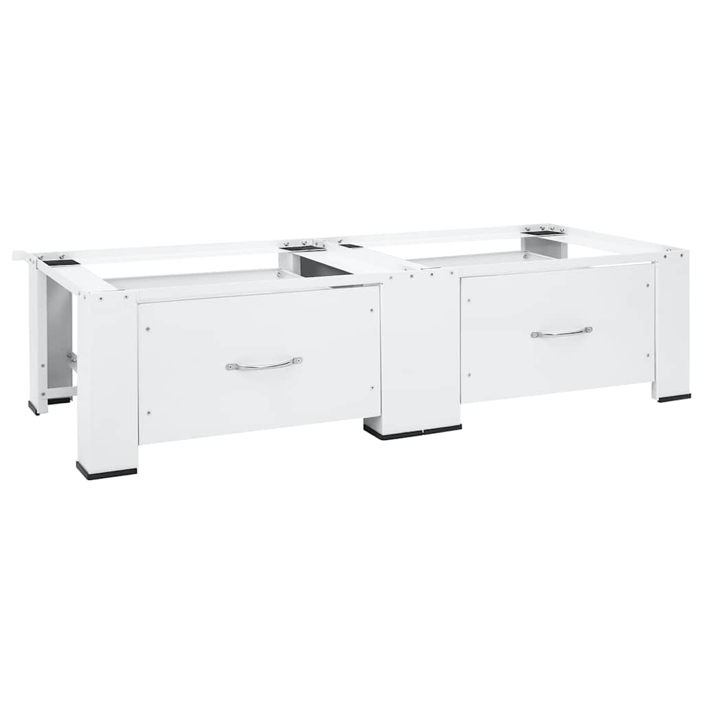Washing machine pedestals White Steel