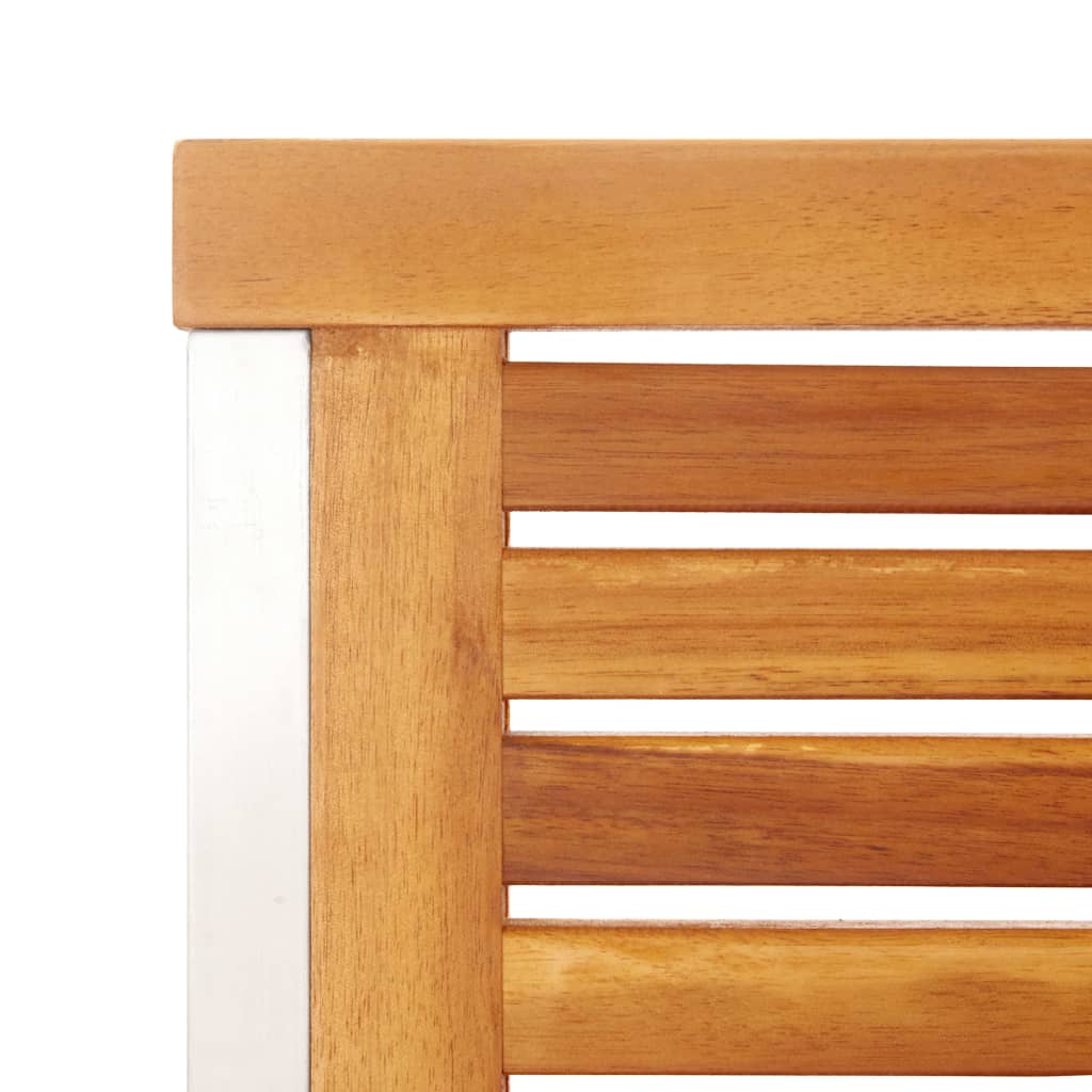 Garden Chair | Set of 2 | Teak Look | Solid Acacia Wood with oil finish