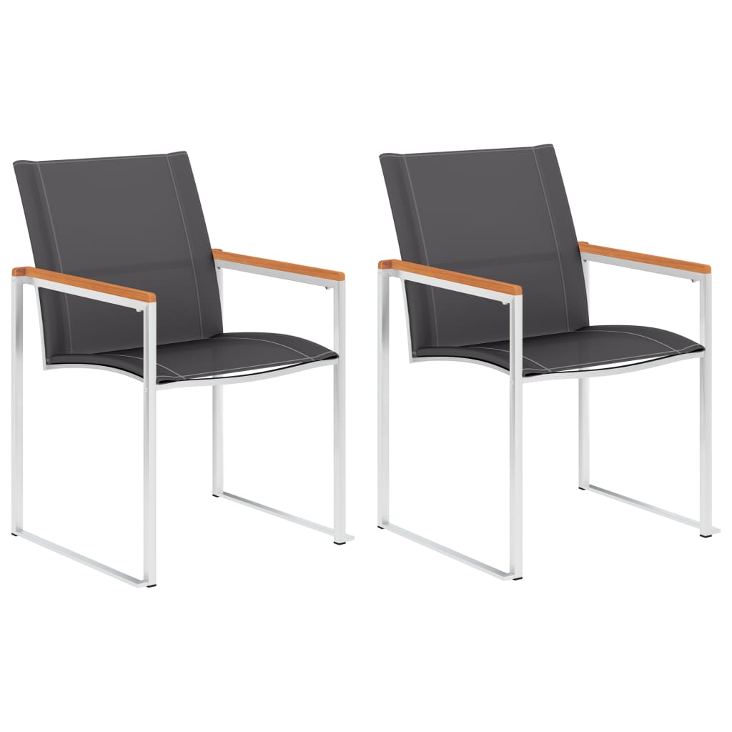 Garden Chair | Set of 2 | Grey