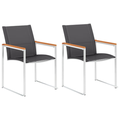 Garden Chair | Set of 2 | Grey