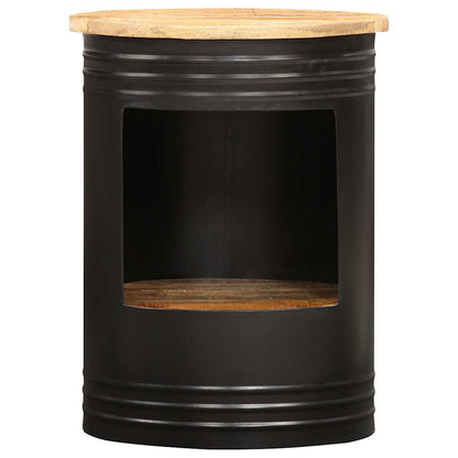 Coffee Table | Natural and black | Solid mango wood, powder-coated steel