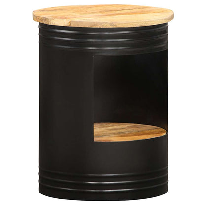 Coffee Table | Natural and black | Solid mango wood, powder-coated steel